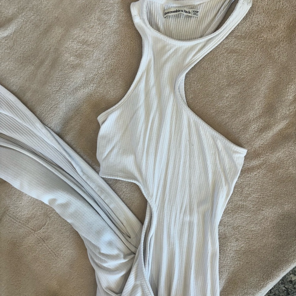 Abercrombie & Fitch White Maxi Dress